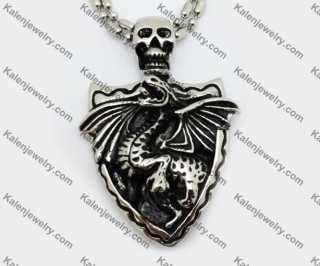 Stainless Steel Dragon Pendant KJP550008